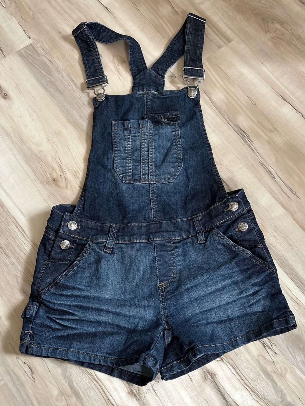 Rue 21 Denim Short Overalls - Dark Blue